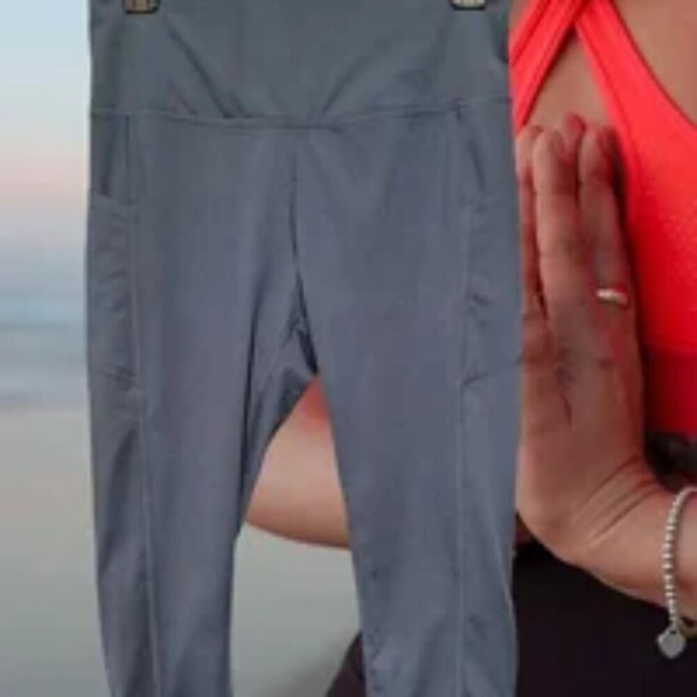Women's MPG Capri Leggings Blue Gray Size M (D29)